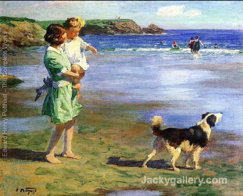Summer Pleasures by Edward Henry Potthast paintings reproduction - Click Image to Close